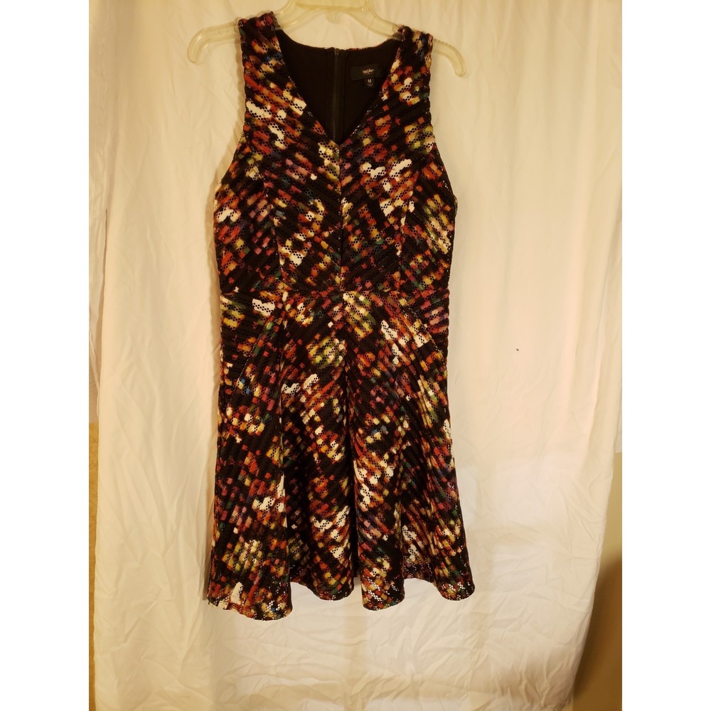 Women's Mossimo Black Multicolor Sleeveless Dress Size M